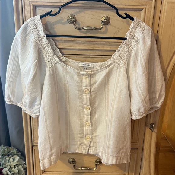 Madewell Stripe Blouse - Picture 2 of 9